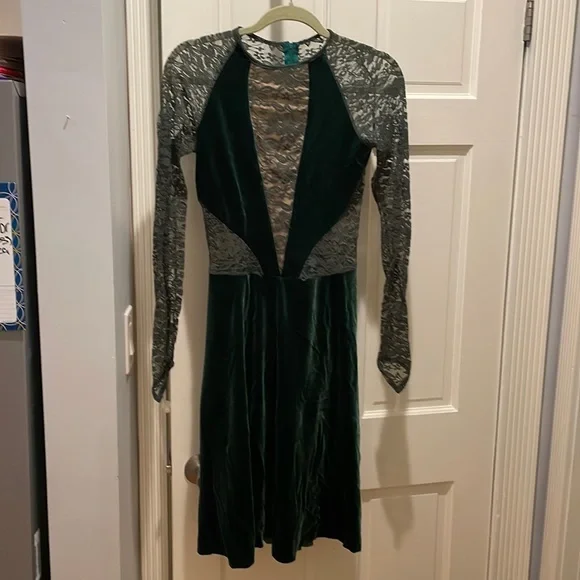 Kelle | Costumes | Green Velvet And Lace Lyriccontemporary Costume |  Poshmark